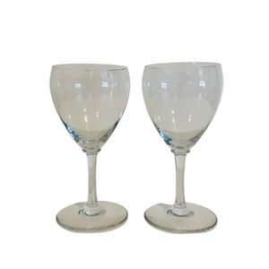 Baccarat France Chambolle Crystal Wine Water Goblet Glasses, Set of 2